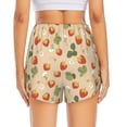 thumbnail image 2 of Lsque Floral Strawberr Printed Women's Running Shorts with Liner Pockets,Elastic Quick Dry Workout Athletic Gym Yoga Shorts,Womens High Waist Shorts-, 2 of 9