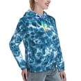 thumbnail image 6 of Honeii Blue Tie Dye Pattern Womens Oversized Hoodies Long Sleeve Sweatshirts Pullover Fall Outfits with Pocket-X-Large, 6 of 7
