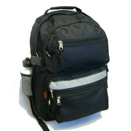 K-Cliffs Large Backpack School Bag Book Bag with Free water bottle 19 Inches Black 19