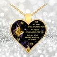 thumbnail image 2 of Fdelink Necklaces Necklaces MY MIND STILL TALKS to YOU Heart Necklace Mother's Day Gift Jewelry Memorial Hot My Mind Heart, 2 of 5
