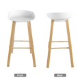 thumbnail image 3 of Industrial Dining chairs, Modern Dining Room Chairs, Minimalist Style Bar Stools Suitable for Kitchen, Living Room and Coffee Shop., 3 of 6
