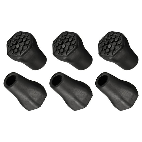 Uxcell Climbing Ski Cane Protectors Replacement Accessories Trekking Pole Tips 6 Pack