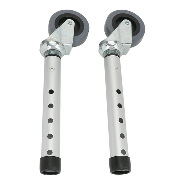 Walker Front Wheels, Adjustable Height Replacement Universal Rotating Walker Wheels  For Seniors