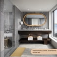thumbnail image 4 of Canadian Linen Yukon Bath Mats, 2 Pack, 20"x34", Soft Absorbent Cotton Lightweight Quick Dry Shower Bathroom Floor Mats, Picture Frame Design, Beige, 4 of 7