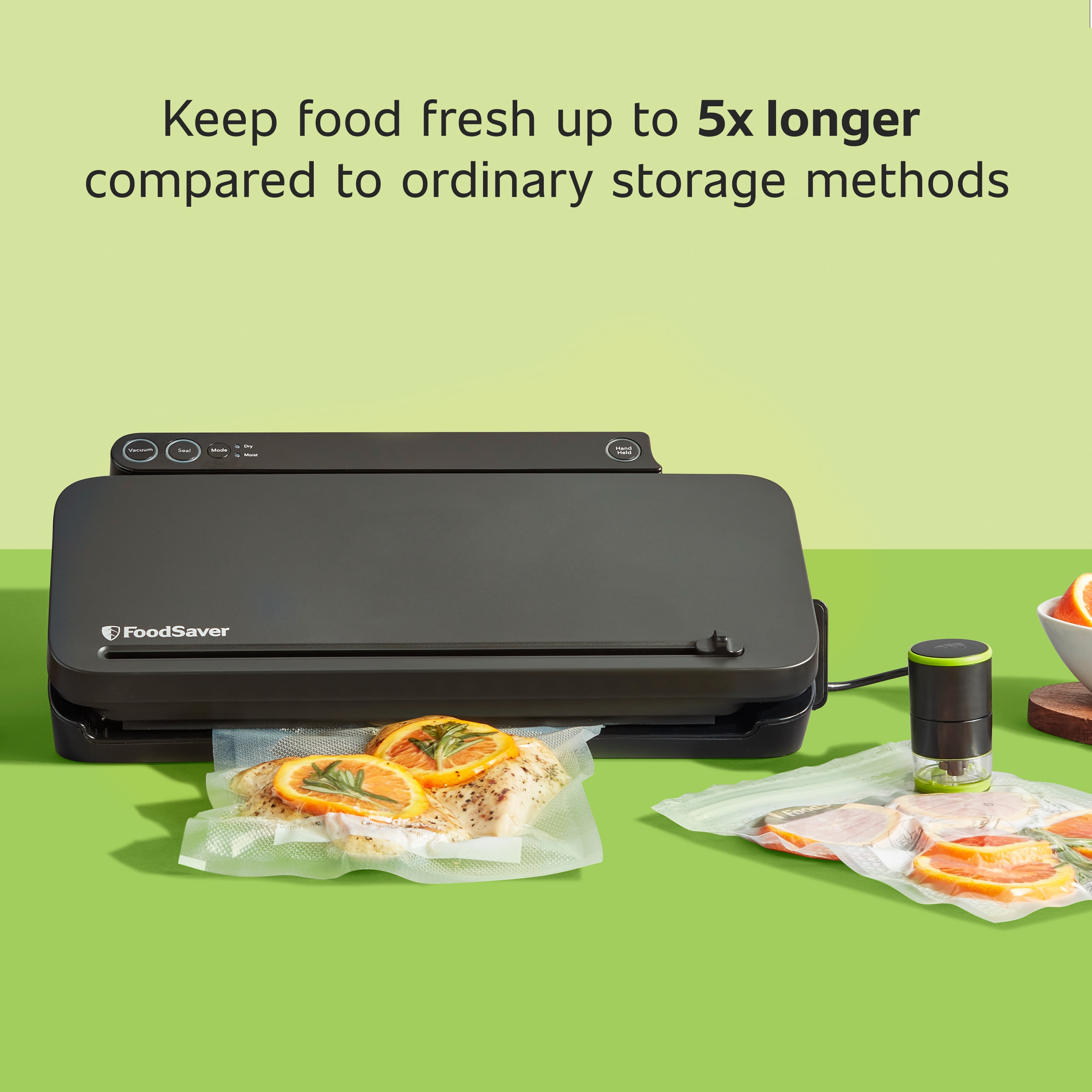 FoodSaver - Let nothing go to waste with our Multi-Use Handheld Vacuum  Sealer. Fresh Tip: Seal snacking veggies like celery and carrots in # foodsaver bags to keep them crunchy and delicious. Click
