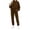 Solid color, variant on Dzrciro Sets for Women, Corduroy Long Sleeve Crew Neck Tops and Elastic Waist Jogger Pants with Pockets, Warm Daily Weekend Sets S‑2XL