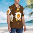 thumbnail image 3 of Fotbe Gnomes With Honey Camisa Hawaiana para Hombre Unisex – Camisa Casual de Verano con Botones de Manga Corta de Algodón y Lino,Small, 3 of 7