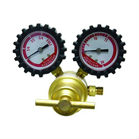 Uniweld RMC100 Centurion Series Acetylene Regulator with "A" Outlet Connection and 200 CGA Inlet