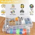 thumbnail image 3 of Plastic 24-Compartment Storage Box for Easy Categorization and Small Items Storage in Home, Office, and Travel, 3 of 9