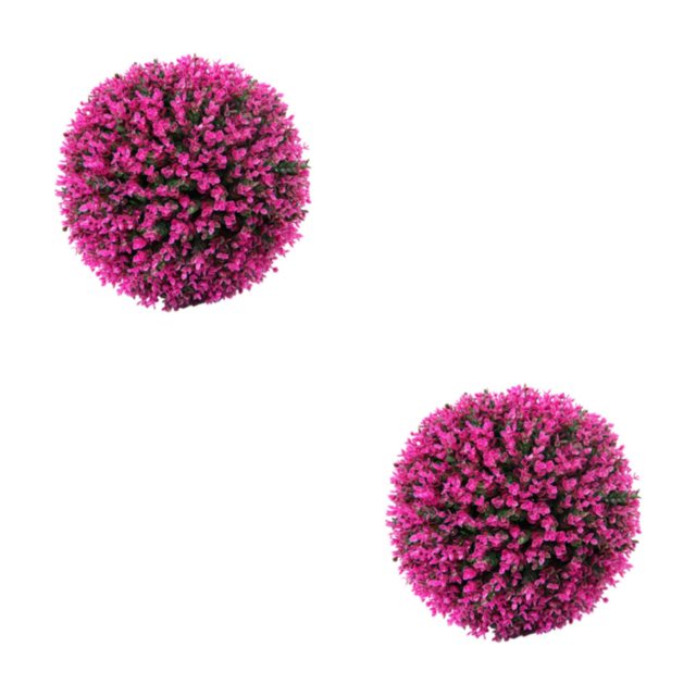 Youkk Artificial Ball Realistic Appearance For Beautiful Indoor Or Outdoor purple 30cm 2Set