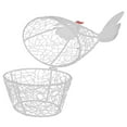thumbnail image 4 of MLINS Chicken Egg Basket Holder Metal Wire Fresh Egg Gathering Basket in Decorative Chicken Shaped Design, 4 of 8