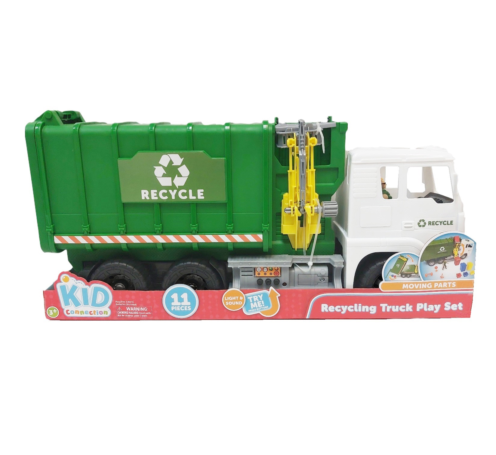 Kid Connection Recycling Truck Play Set, 11 Pieces - image 2 of 6