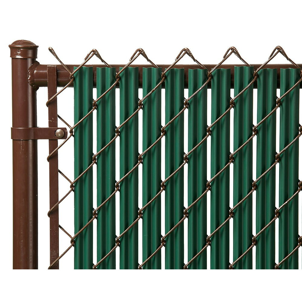 4ft Green Ridged Slats for Chain Link Fence, Add privacy and curb ...