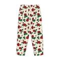 thumbnail image 5 of Goofa Rose Flowers Printed Soft Pajama Pants for Women, Wide Leg Comfy Casual Lounge Yoga Pants-Small, 5 of 9