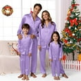 thumbnail image 4 of Silk Bestselling Christmas Pajamas - Christmas Themed Matching Pajamas Long Sleeve Button Down 2 Pcs Sleepwear, 4 of 7