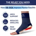 thumbnail image 3 of Calcetines para aliviar la fascitis plantar SB SOX Night Splint Navy M, 3 of 7