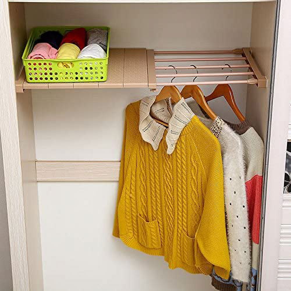Expandable Tension Shelf For Closet And Wardrobe - Temu