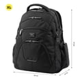 thumbnail image 3 of Totto Mochila Ergonómica Extra Grande Porta Laptop 15.4 Con Correas De Compresión | Escuela - Viaje  negro G, 3 of 8