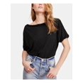 thumbnail image 1 of WE THE FREE Womens Black Short Sleeve Crew Neck Top Size: M, 1 of 3
