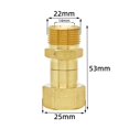 thumbnail image 1 of High Pressure Washer Swivel Joint Connector Hose Fitting 360° Sprayer Connector, 1 of 4