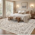 thumbnail image 3 of Area Rugs 10x12 Living Room Rug: Washable Rug Soft Vintage Distressed Floral Carpet Indoor Non-Slip Stain Resistant Large Carpets for Bedroom Dining Room Farmhouse Nursery Home Office Brown Beige, 3 of 18