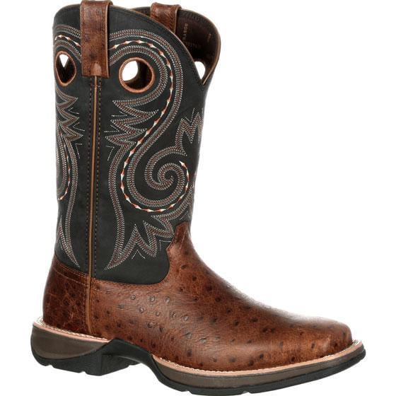 Durango Durango DDB0098 12" Rebel Ostrich Embossed Slip Resistant