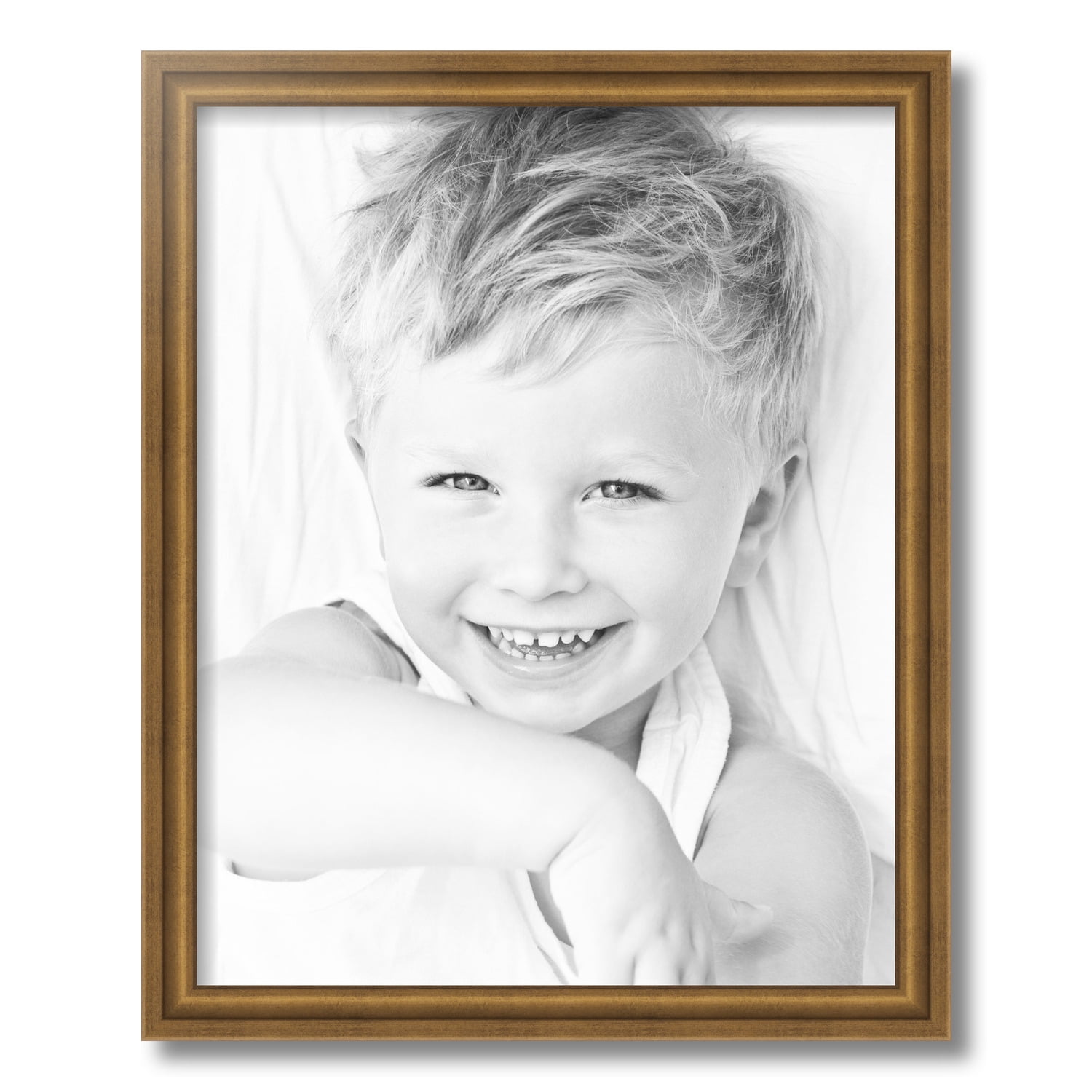 ArtToFrames 16x20 Inch Muted Gold Glow Picture Frame, This Gold MDF Poster Frame is Great for Your Art or Photos, Comes with 060 Plexi Glass (4680)