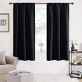 thumbnail image 1 of NANWEI Cortinas Blackout para Recamara con Aislamiento T&eacute;rmico, Cortinas para Sala 100% Poli&eacute;ster Tela, Reducci&oacute;n de Ruido, Suave Cortinas con Bolsillo para Barra, 2 P, 1 of 7