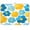 Simple Vector Clipart Flower, variant on Kitchen Drying Mat Super Absorbent Heat Resistant Reversible & Foldable With Hanging Loop Simple Vector Clipart Flower