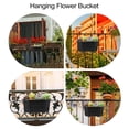thumbnail image 6 of unbranded 1 Set Semi-circular Hanging Flower Bucket Decoration Flower Pot, 6 of 6