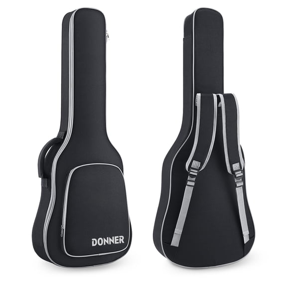 Donner 39 inch Electric Guitar Gig Bag, 0.3in Sponge Padding 600D Thick Ripstop Waterproof Nylon Soft Carry Case Dual Adjustable
