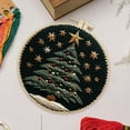 Mzwoshinx Diy Knitting Woolen Needle The Christmas Tree Embroidery Kit