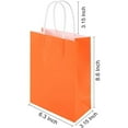 thumbnail image 2 of 24 Pieces Kraft Paper Party Favor Gift Bags with Handle Assorted Colors (Rainbow), 2 of 7