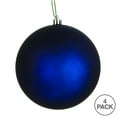 thumbnail image 3 of Vickerman 6" Midnight Blue Matte Ball Ornament, 4 per Bag, 3 of 5