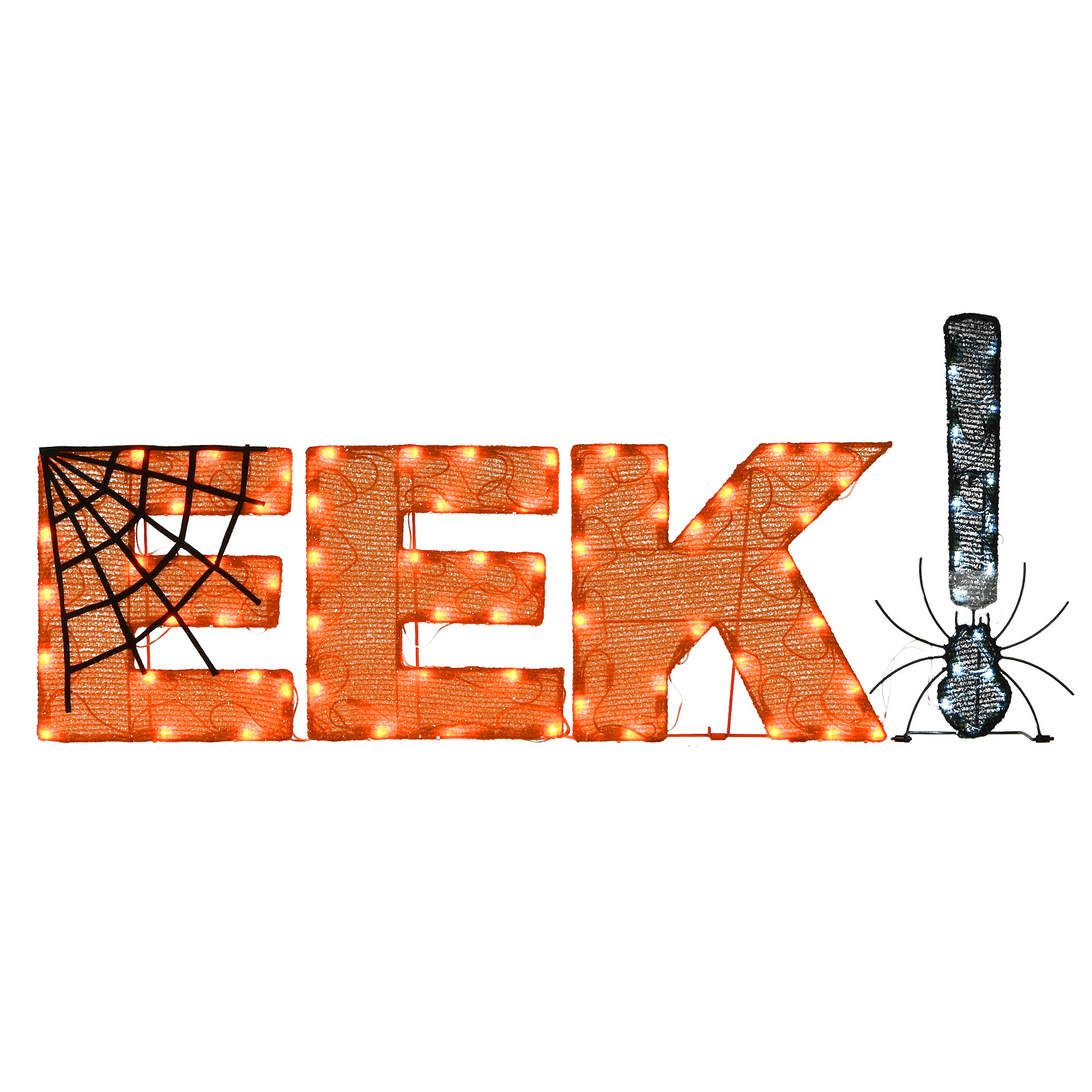 National Tree Company 50" Pre-Lit Halloween EEK! Decoration - Walmart.com