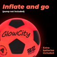 thumbnail image 4 of Balón de fútbol GlowCity que brilla en la oscuridad, tamaño 4 LED, 4 of 9