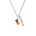 thumbnail image 2 of Delight Jewelry Silvertone I love Softball - Red Heart Silvertone Believe Faith Prayer Hope Bar Charm Necklace, 23", 2 of 4