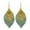 H, variant on Bohemian Hollow Leaf Double Layer Multicolor Earrings Women's Accessories