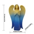 thumbnail image 3 of Resin Bead Kneeling Angel Statue, Home Decor Sculpture, Living Room TV Cabinet Altar Ornament, Spiritual Figurine, Meditation Gift, Shelf Desktop Display, Decorative Centerpiece for Housewarming, 3 of 8