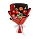 thumbnail image 3 of Ramo de flores de ganchillo, ramo de punto, regalo ideal, artesanía delicada, decorativo para Rojo, 3 of 9