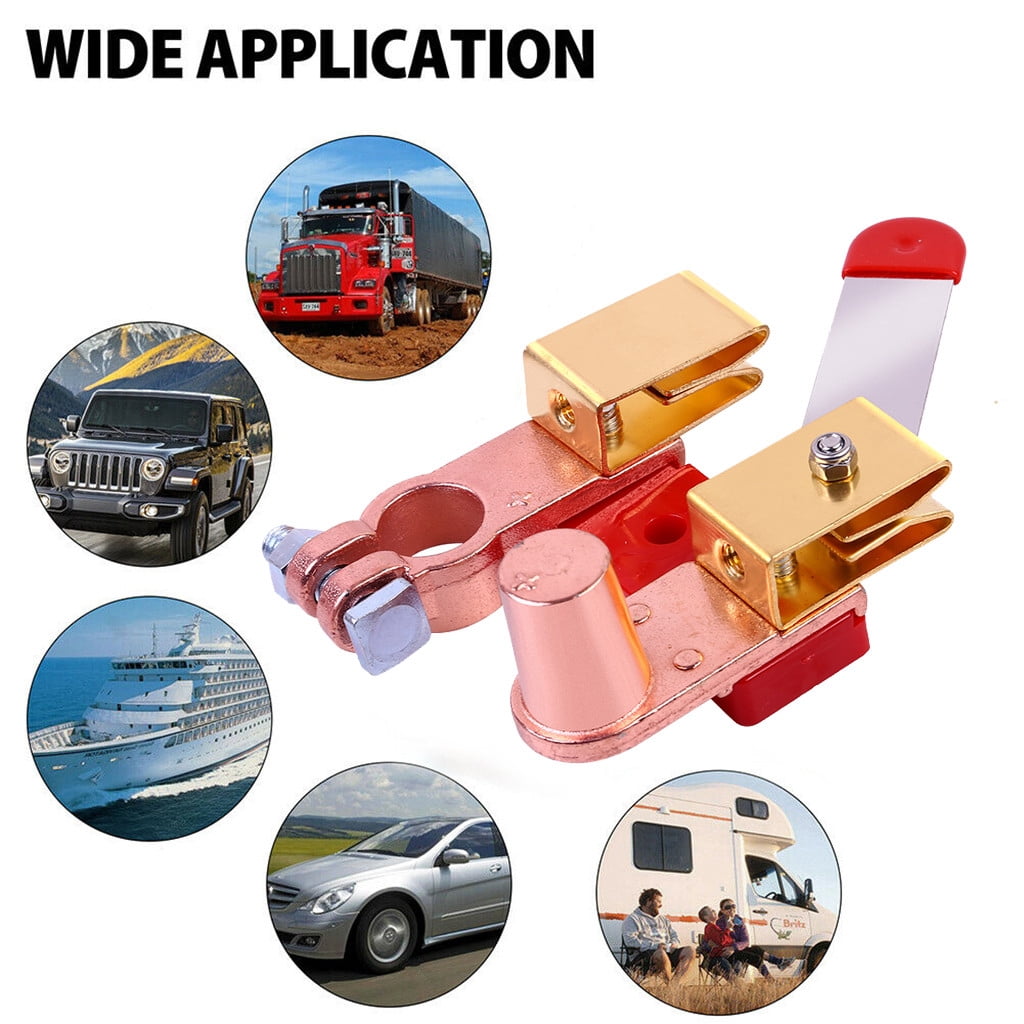 ZGstore 12V / 24V Battery Disconnect Switch Isolator Power Cut Off for Marine Car Boat RV ATV High Speed Car Charger Adapter