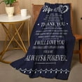 thumbnail image 3 of Christmas Anniversary Romantic Gifts for Wife Women 2024, Wife Ideas, Gifts for Wife Christmas Unique from Husband, Wife Gifts from Husband, The Perfect to My Wife Blanket 60" x 50", 3 of 5