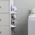 thumbnail image 4 of Colgador de almacenamiento de zapatos de baño, organizador de zapatos colgante montado en la pared, almacenamiento de calzado de plástico, estante para zapatillas, organizador de toallas, 4 of 4
