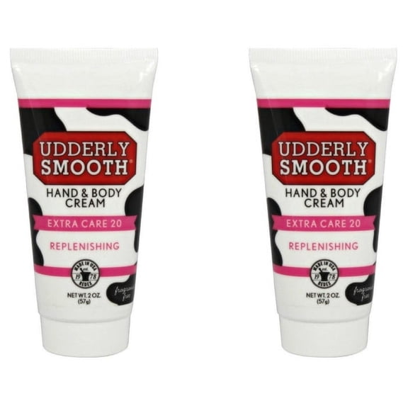 Udderly Smooth Extra Care Cream With 20% Urea, Unscented - 2 Oz, 2 Pack