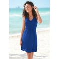 thumbnail image 2 of LASCANA Women's Braided V-Neck Dress Crochet Detail, 2 of 5