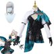 thumbnail image 2 of Disfraz de Genshin Impact Fontaine lycra para mujer adulta, traje de asistente mágico, uniforme de fiesta de Halloween, 2 of 4