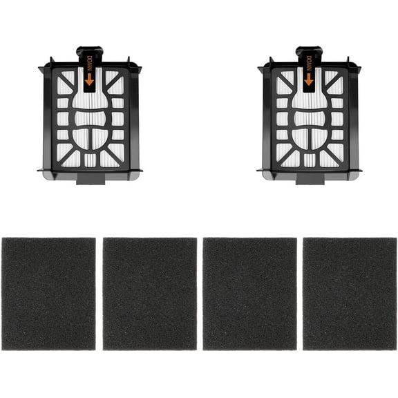 Replacement Parts for Shark AI AV2511AE AV2501S AV2610WA AV2501AE RV2502AE RV2610WA RV2520 AV2510 2-In-1 AI Ultra Robot Vacuum Cleaner Accessories Kits. Main Brush, HEPA Filter, Foam Filter