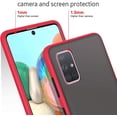 thumbnail image 5 of Case for Samsung Galaxy A51 4G Thin Shockproof Phone Case PC Back TPU Bumper [Protect from Fingerprint/Shock/Scratch/Slip] Translucent Matte Phone Cover for Samsung Galaxy A51 4G(not for 5G)-Red, 5 of 7