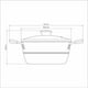 thumbnail image 3 of Olla con Tapa Tramontina Sicilia 24 cm, 3 of 4