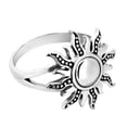 thumbnail image 2 of AeraVida Trendy and Versatile Happy Sunshine Rays and Waves Sterling Silver Sun Ring Casual Wear Boho Chic Unique Unisex Jewelry Gifts, 2 of 4